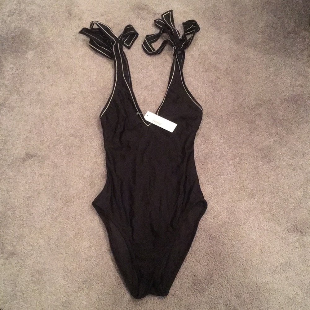 JCrew shoulder-tie one-piece swimsuit 👙